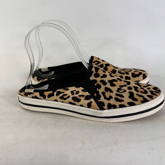 Kate Spade x keds slip on athletic shoes women’s 8 animal cheetah print backless - Picture 2 of 11